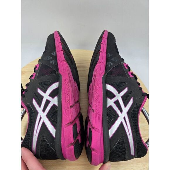 ASICS Women's Black and Pink Running Shoes - Picture 6 of 10